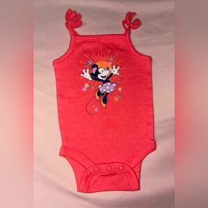 Disney Minnie Mouse Coral Bodysuit